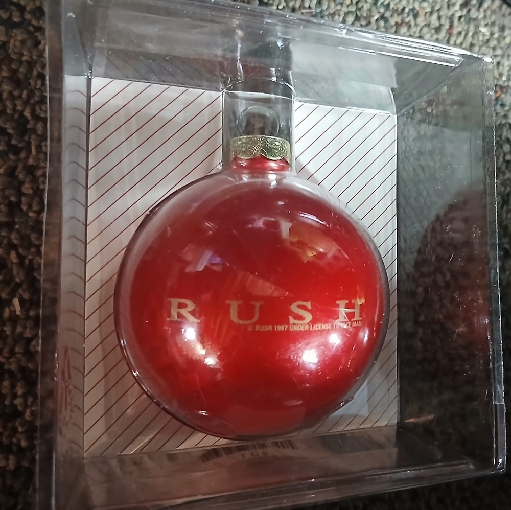 Set Of 2 Rush Red Christmas Ornament